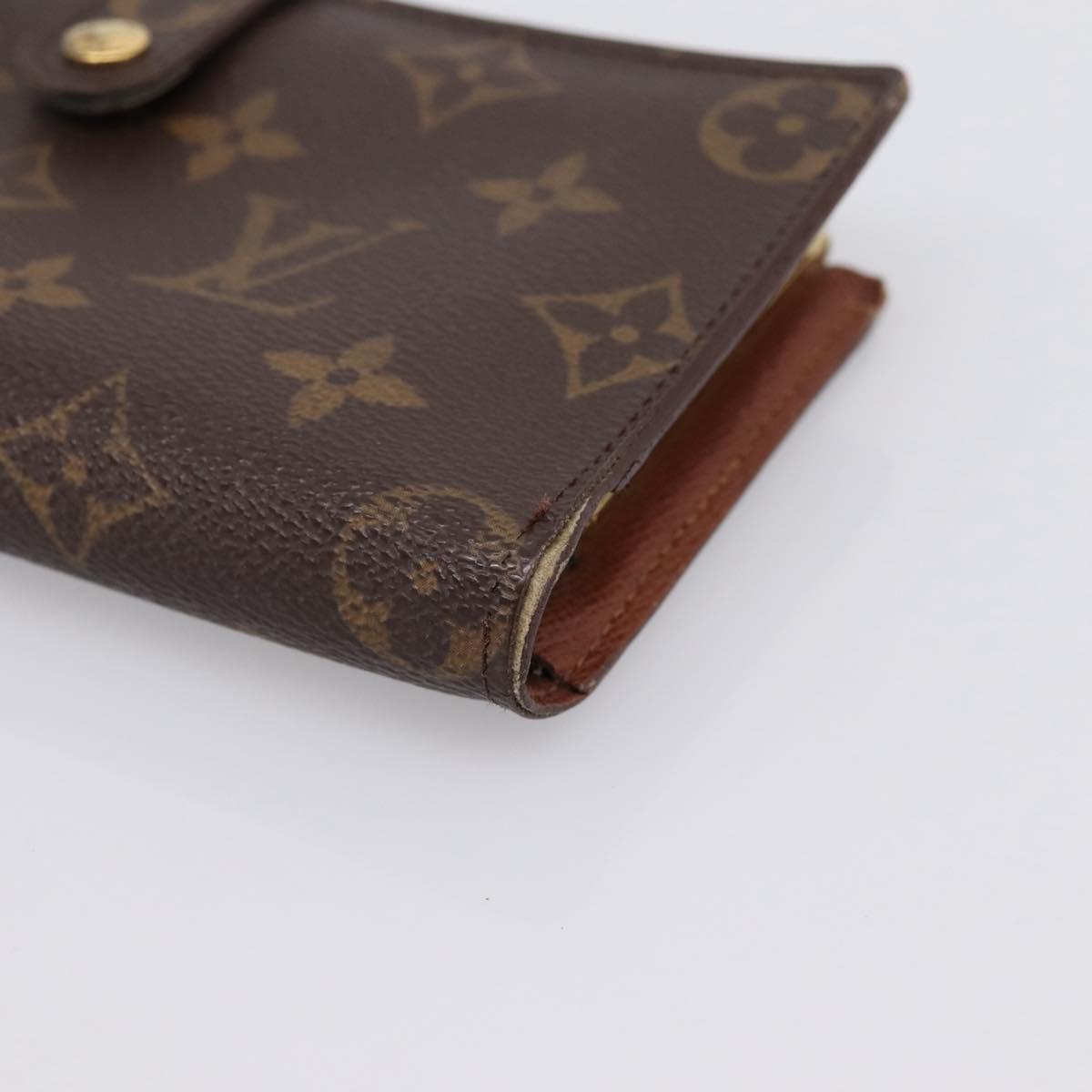 LOUIS VUITTON Monogram Continental Clutch Wallet T61217 LV Auth 197260