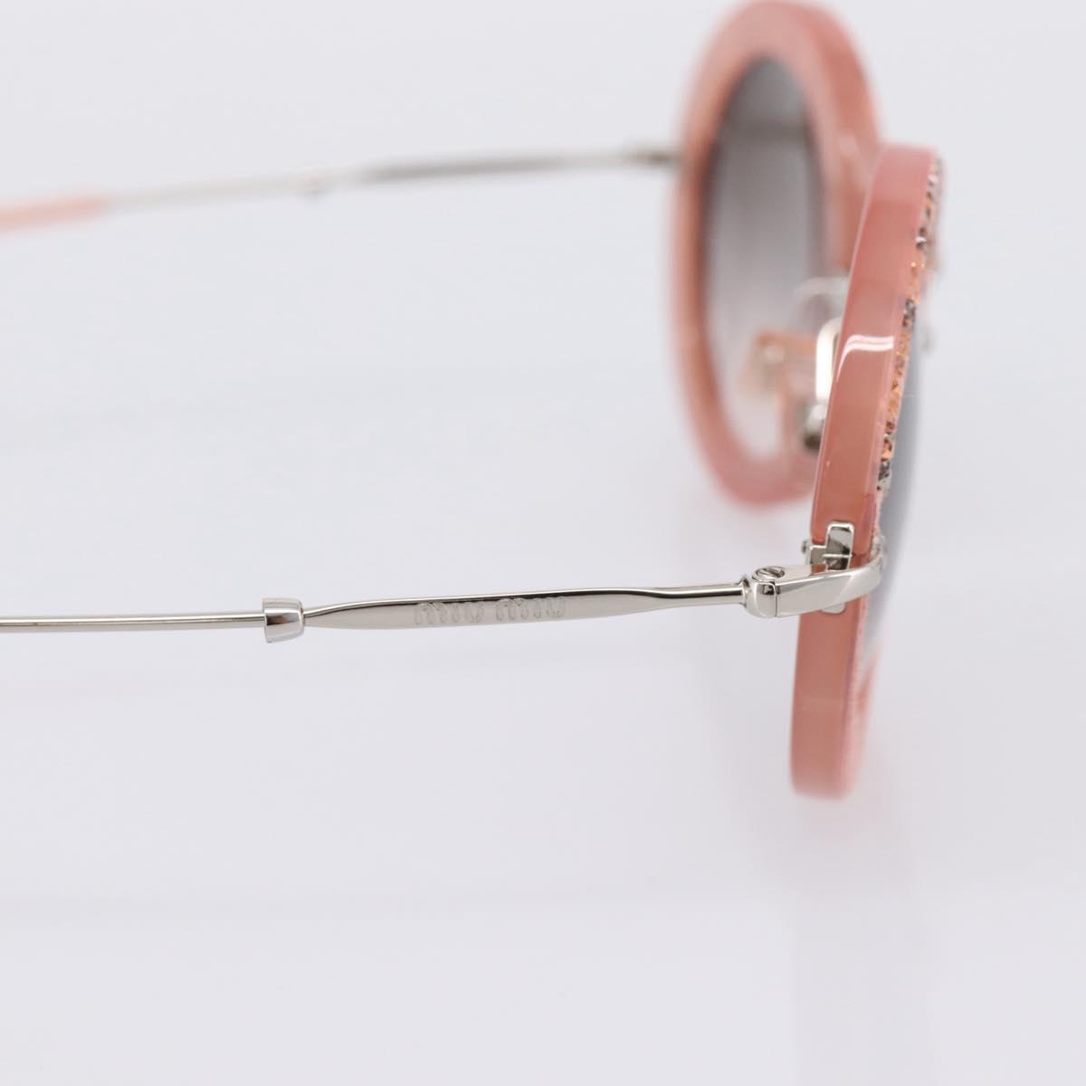 Miu Miu Sunglasses Metal Pink Auth 197261M