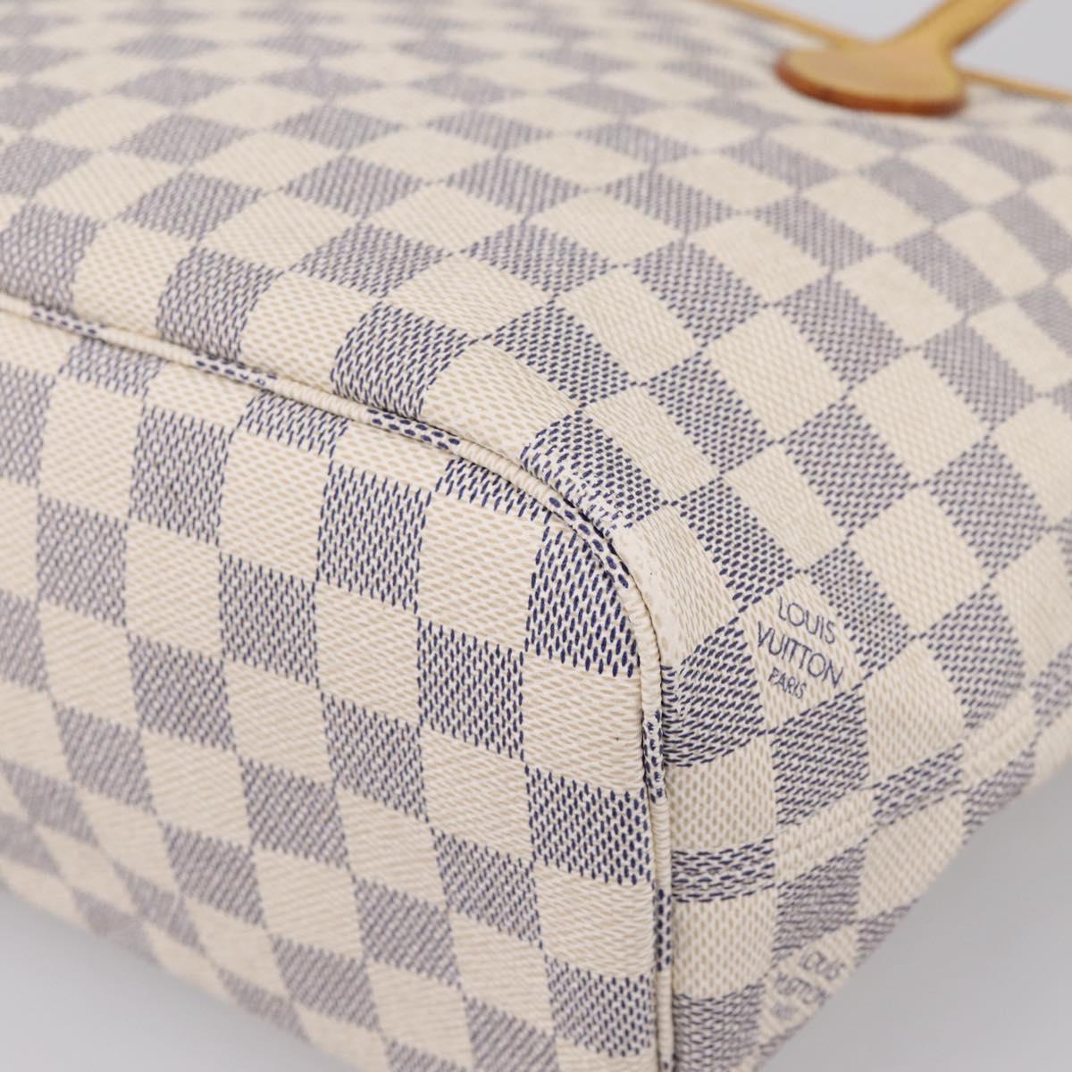 LOUIS VUITTON Damier Azur Neverfull PM Tote Bag N41362 LV Auth 197274V