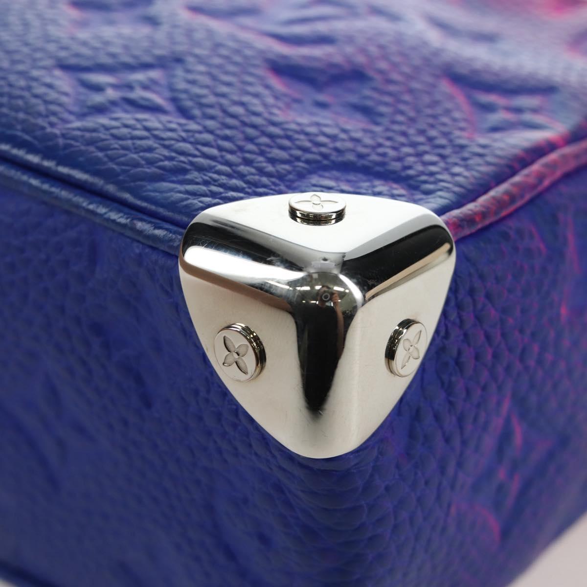 LOUIS VUITTON Taurillon Clemence Illusion Mini Soft Trunk M81219 Auth 197276SM