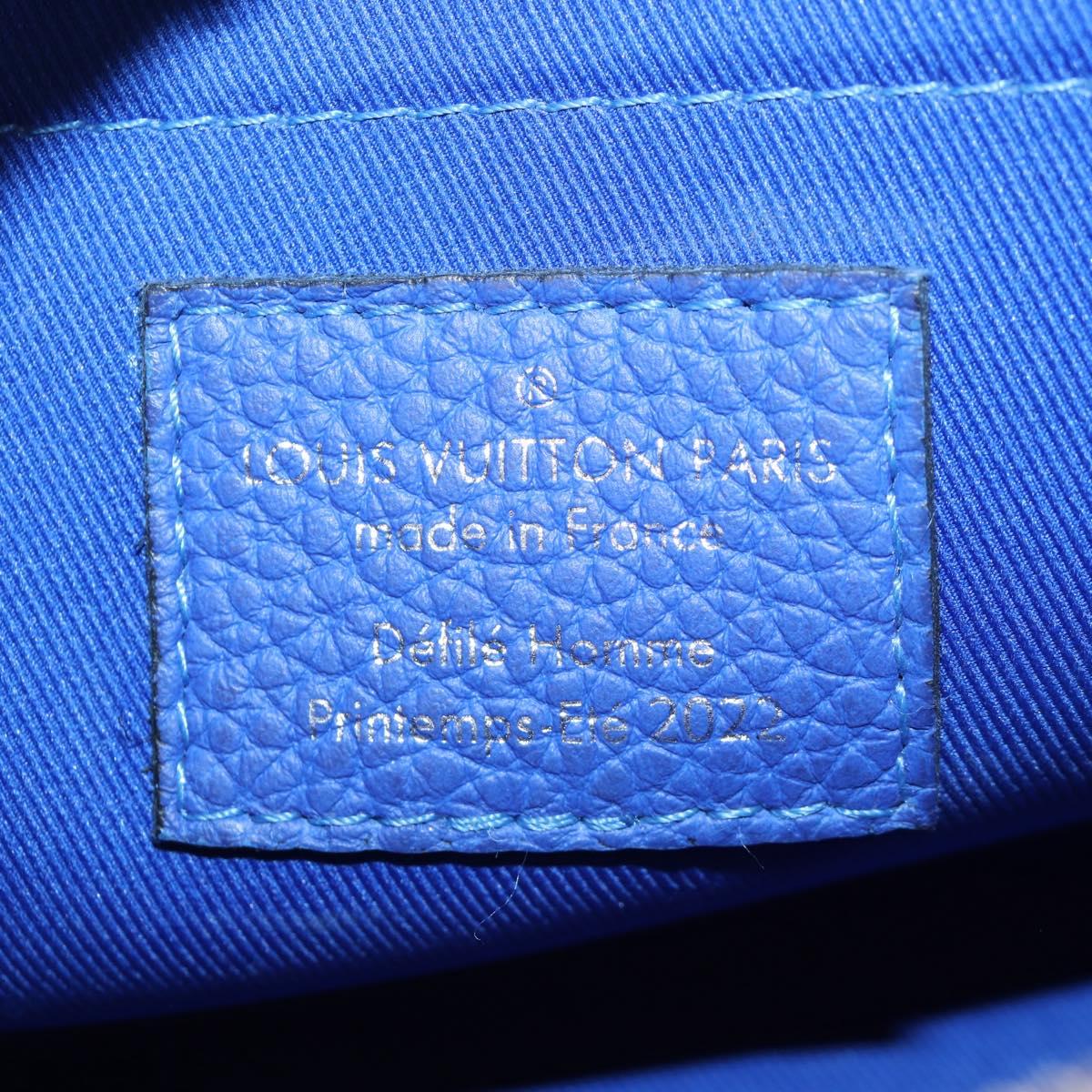 LOUIS VUITTON Taurillon Clemence Illusion Mini Soft Trunk M81219 Auth 197276SM