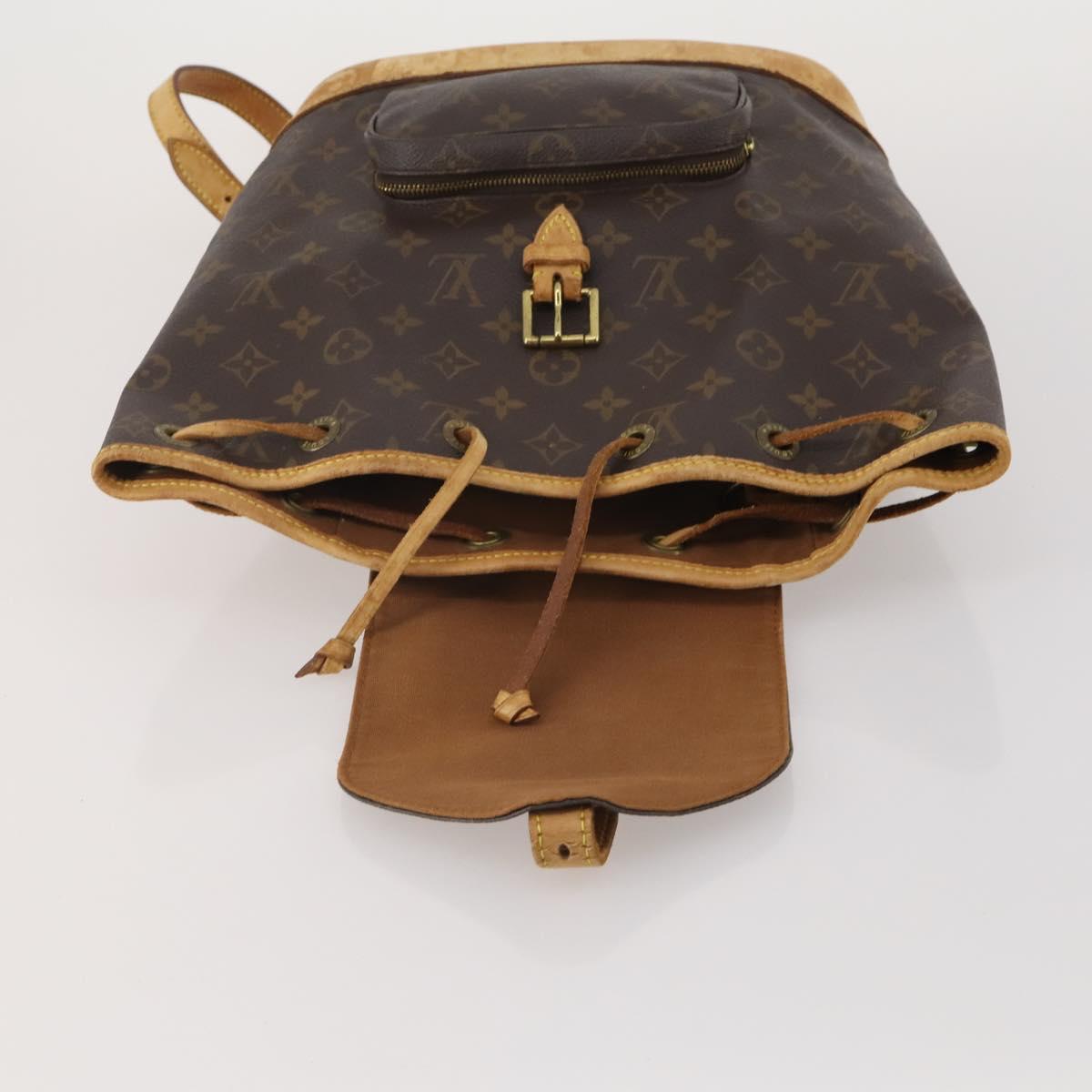 LOUIS VUITTON Monogram Montsouris MM Backpack M51136 LV Auth 197278