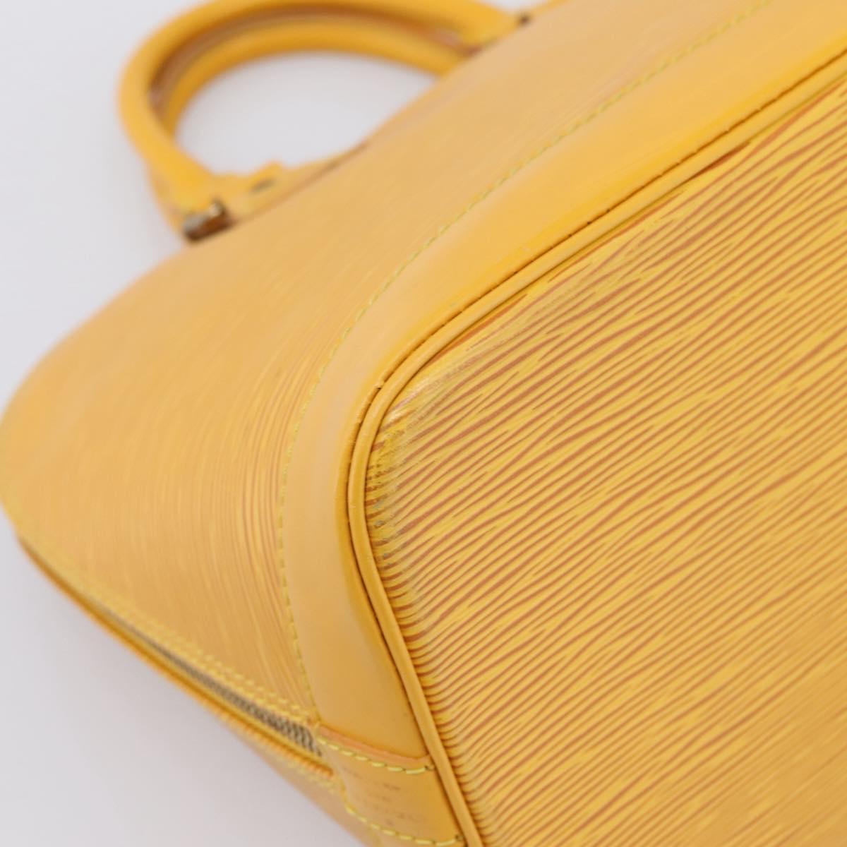 LOUIS VUITTON Epi Alma Hand Bag Yellow M52149 LV Auth 197280A