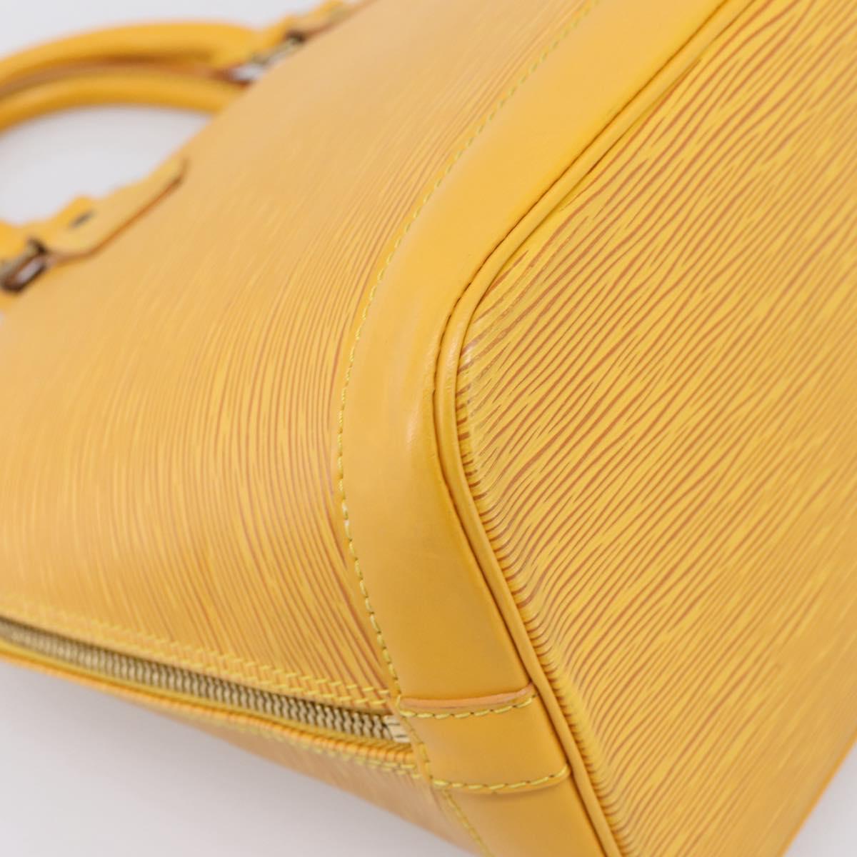 LOUIS VUITTON Epi Alma Hand Bag Yellow M52149 LV Auth 197280A