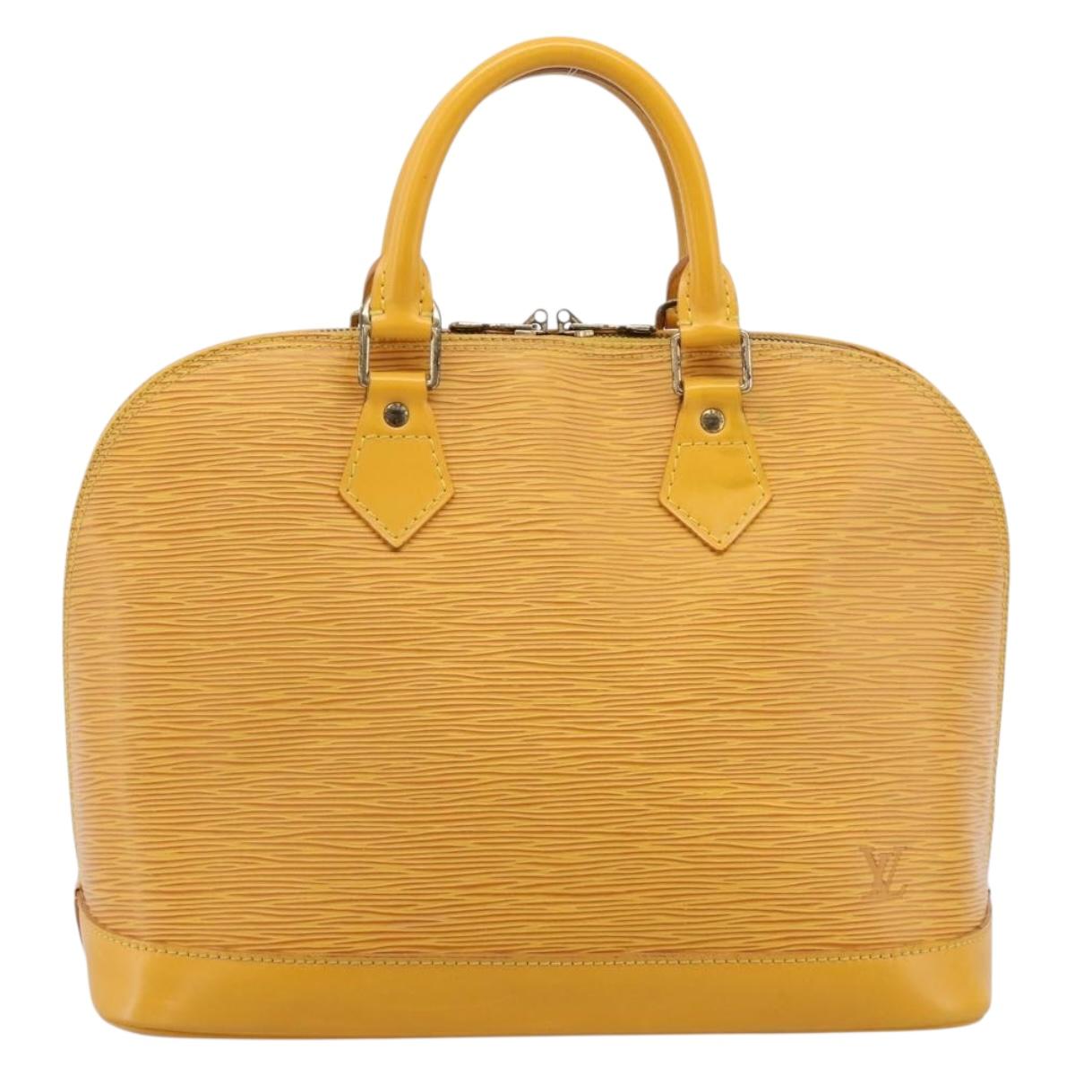 LOUIS VUITTON Epi Alma Hand Bag Yellow M52149 LV Auth 197280A