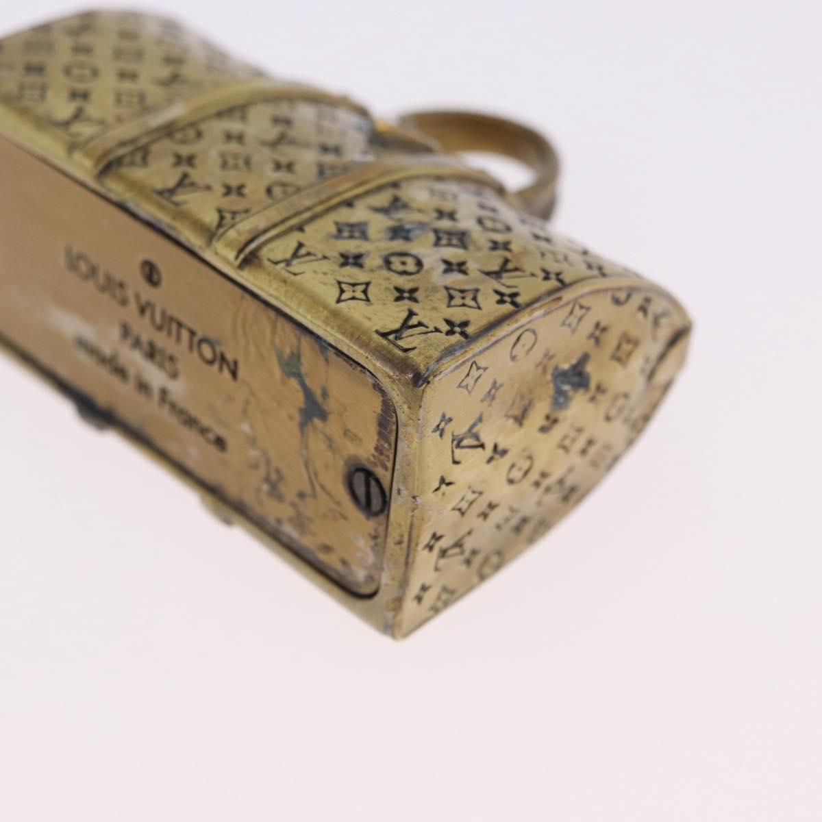 LOUIS VUITTON Monogram Keepall Motif Paper Weight metal Gold LV Auth 197289M