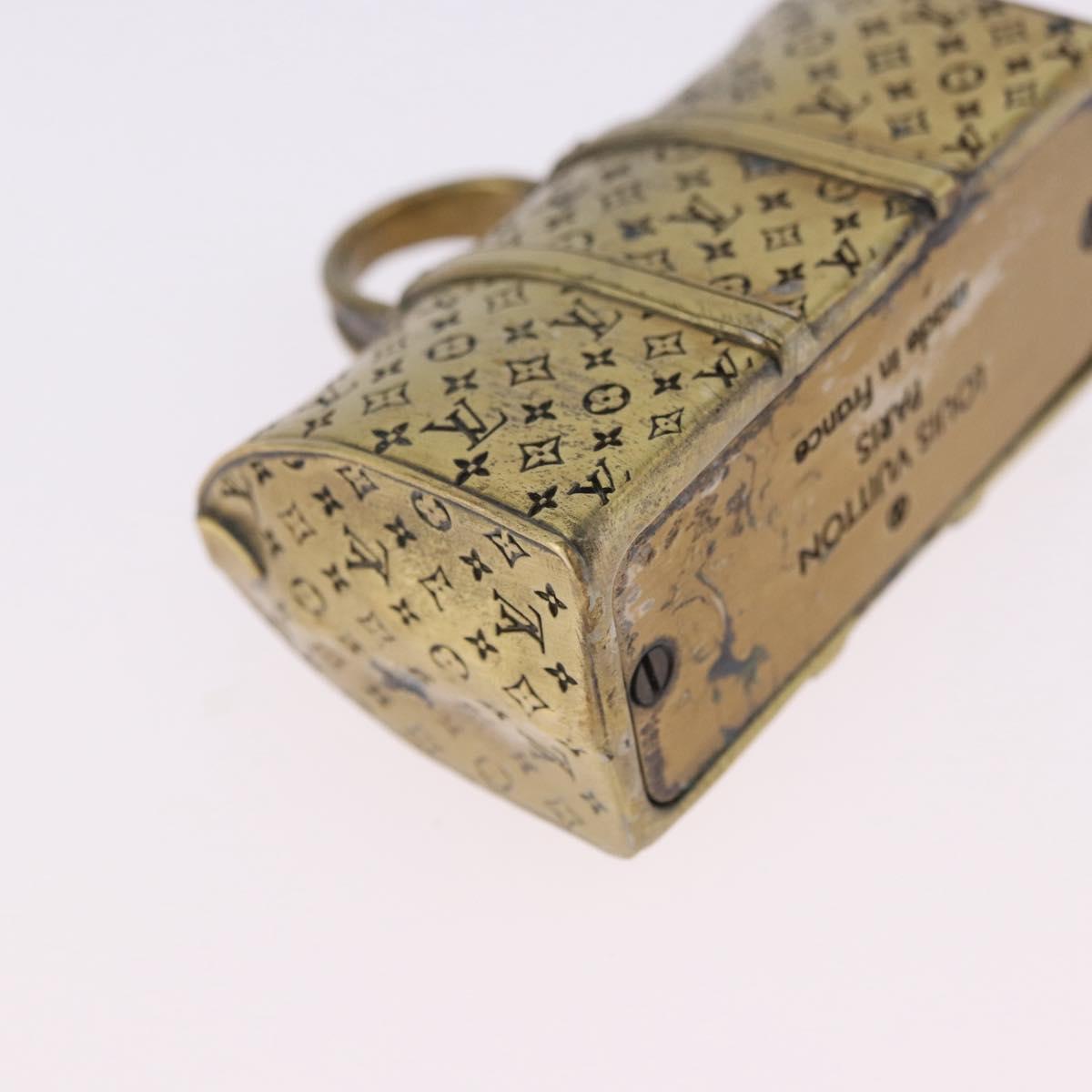 LOUIS VUITTON Monogram Keepall Motif Paper Weight metal Gold LV Auth 197289M