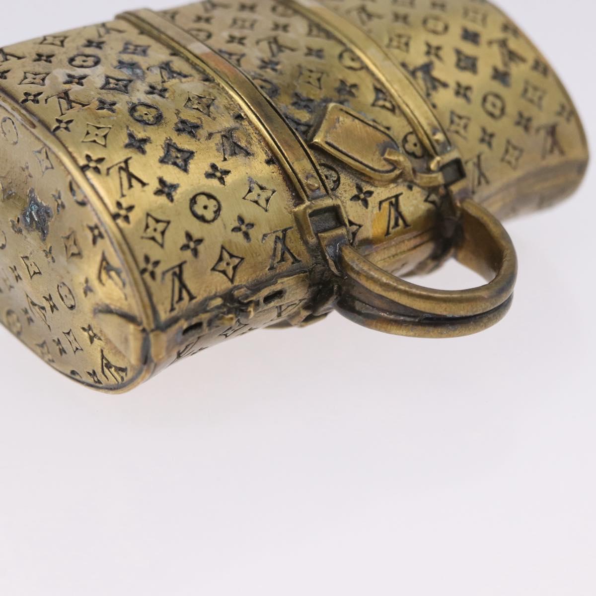 LOUIS VUITTON Monogram Keepall Motif Paper Weight metal Gold LV Auth 197289M