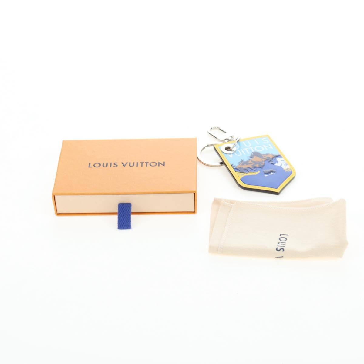 LOUIS VUITTON Damier Grafitte Porte Cles LV Alps Bag Charm M63840 Auth 197290M