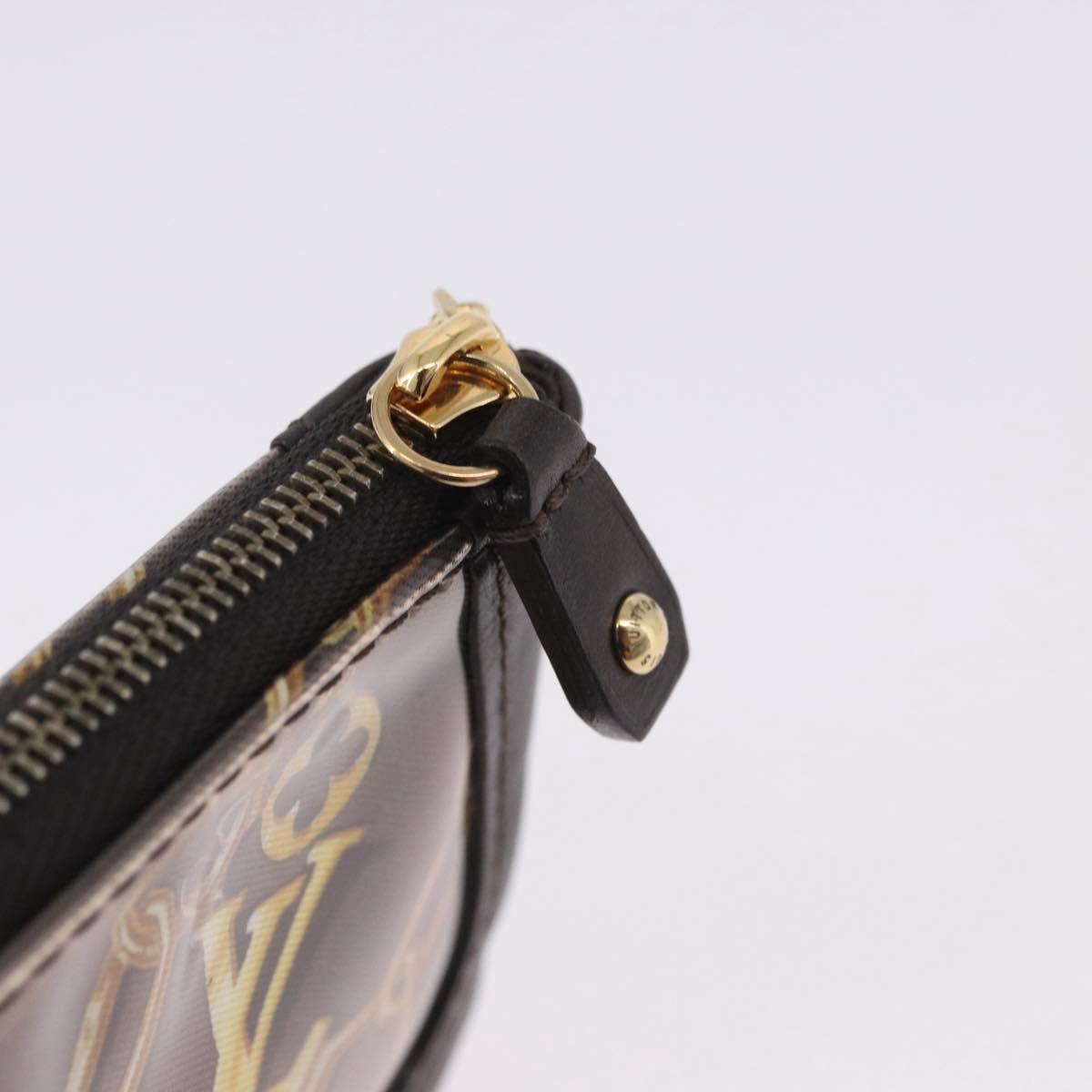 LOUIS VUITTON Monogram Charm Pochette Cles Coin Purse White M95165 Auth 197291A