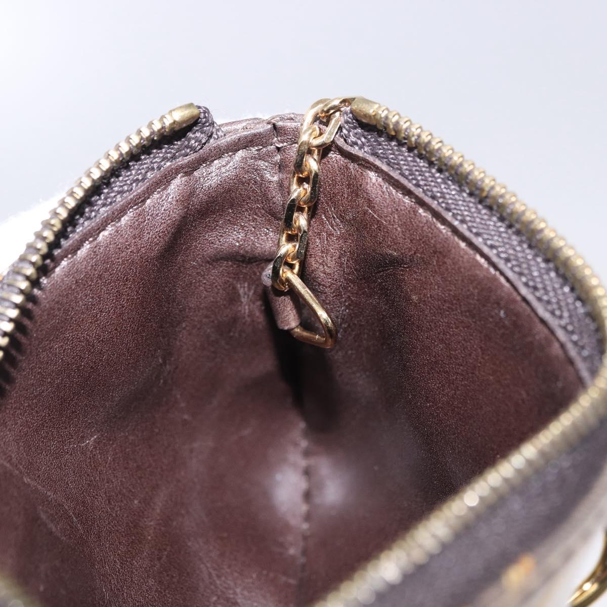 LOUIS VUITTON Monogram Charm Pochette Cles Coin Purse White M95165 Auth 197291A