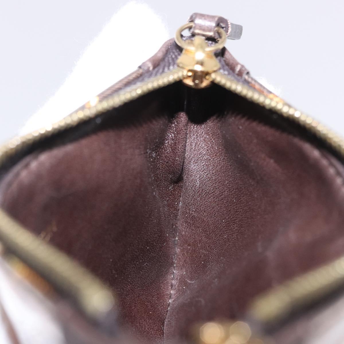 LOUIS VUITTON Monogram Charm Pochette Cles Coin Purse White M95165 Auth 197291A