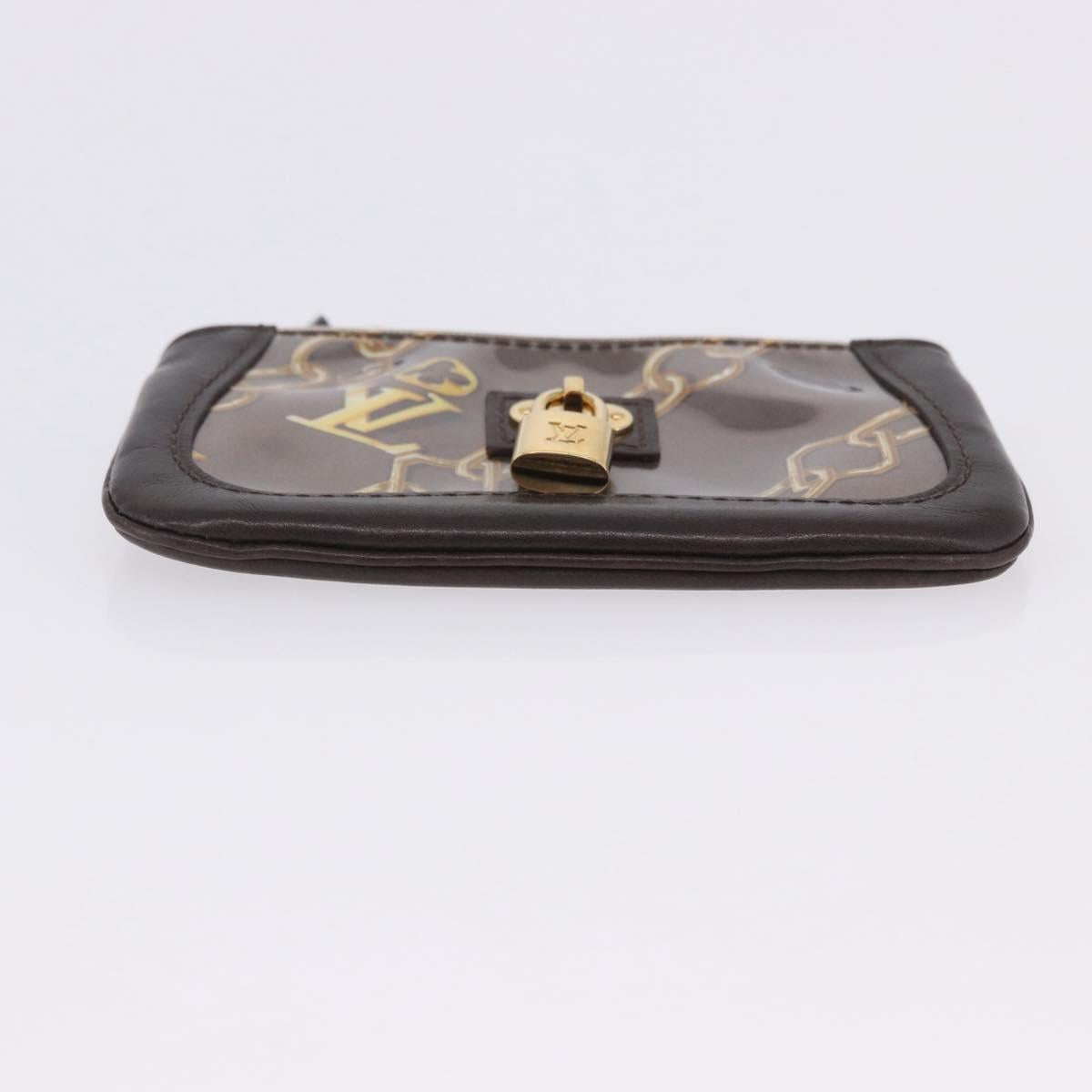 LOUIS VUITTON Monogram Charm Pochette Cles Coin Purse White M95165 Auth 197291A
