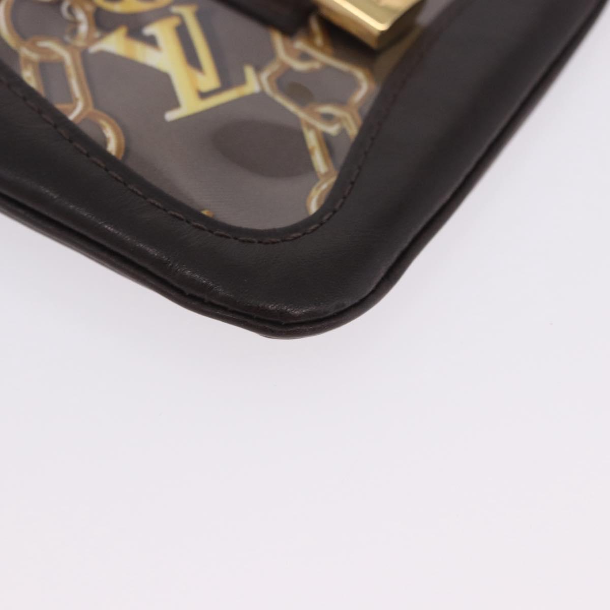 LOUIS VUITTON Monogram Charm Pochette Cles Coin Purse White M95165 Auth 197291A
