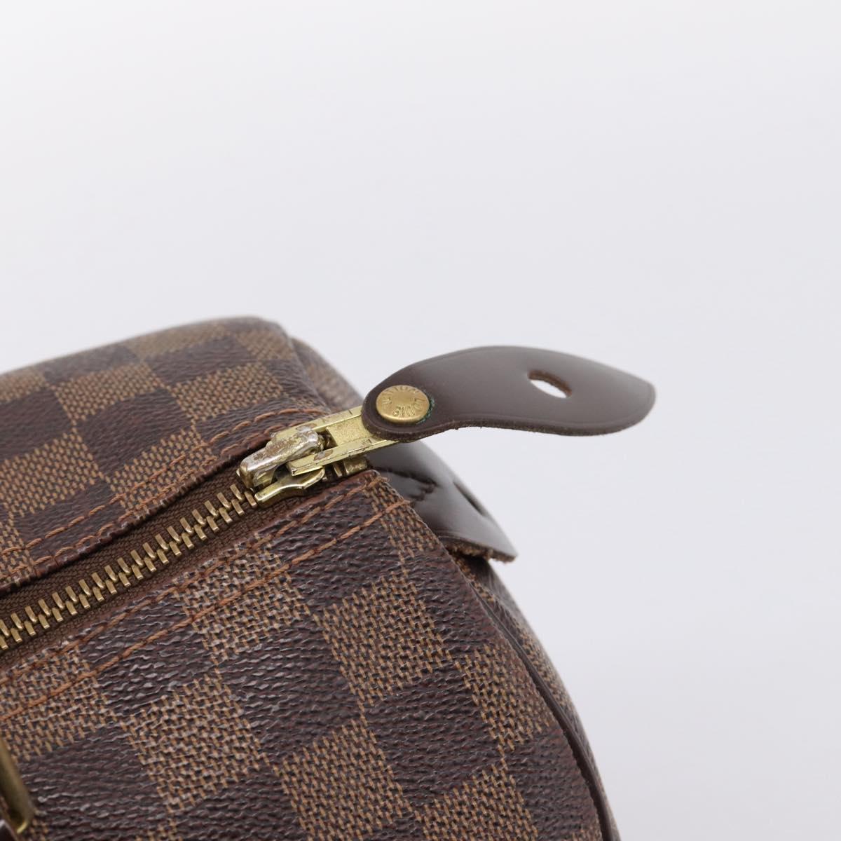 LOUIS VUITTON Damier Ebene Speedy 30 Hand Bag N41364 LV Auth 197300V
