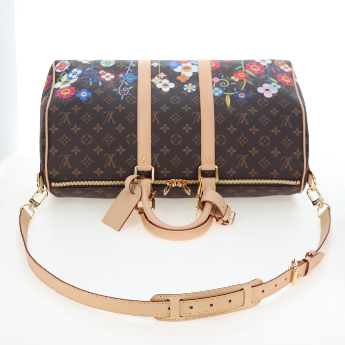 LOUIS VUITTON Takashi Murakami Keepall Bandouliere 45 Bag M14182 Auth 197301SM