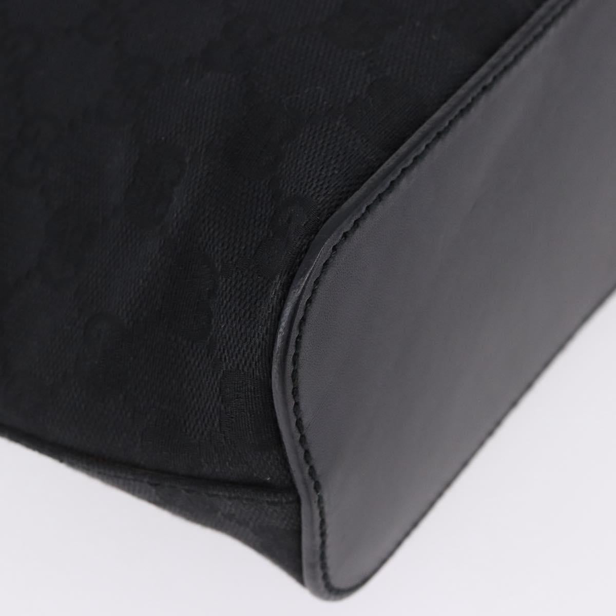 GUCCI GG Canvas Shoulder Bag Black 107752 Auth 197311V