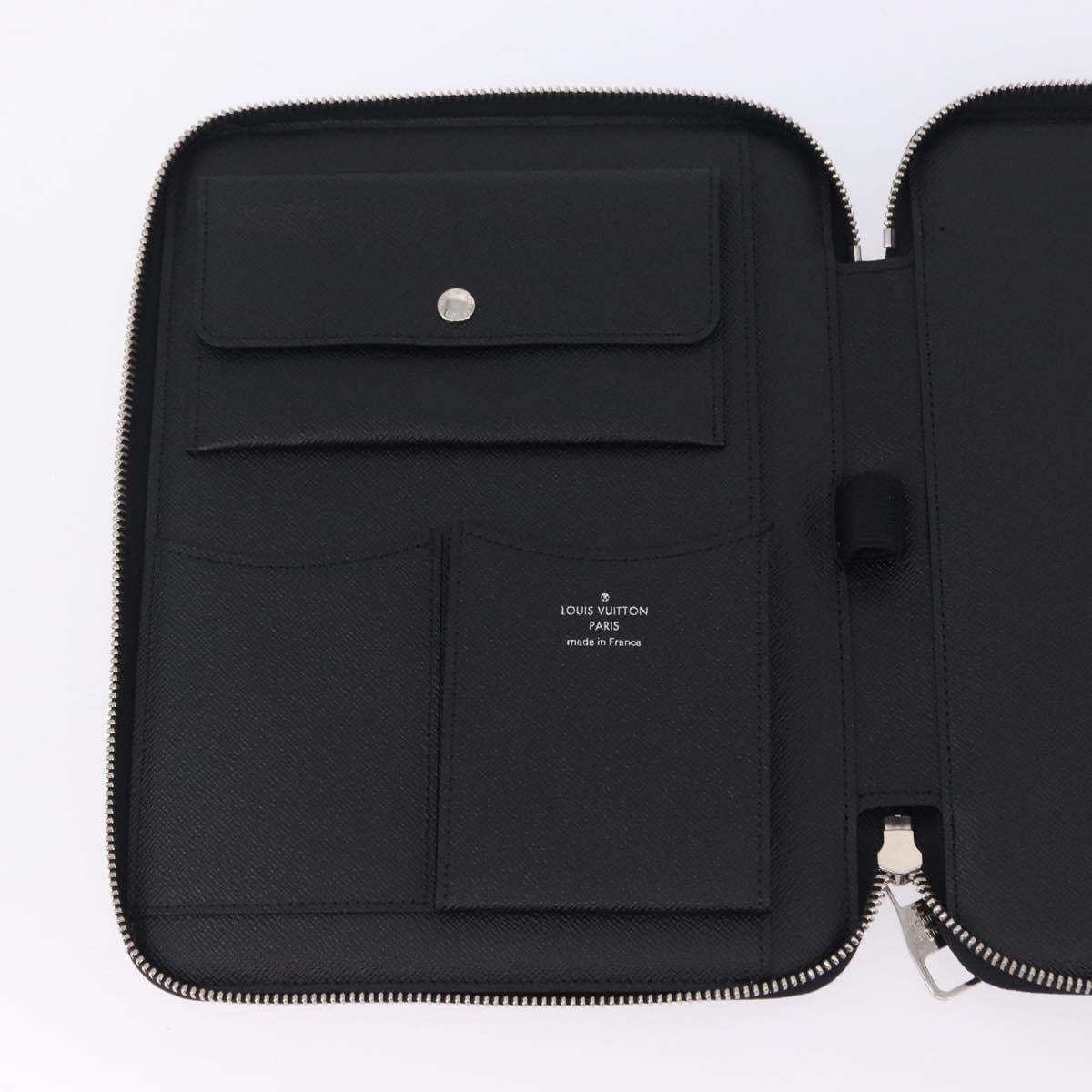 LOUIS VUITTON Damier Grafitte Document Case Portefeuille Braza LV Auth 197312M