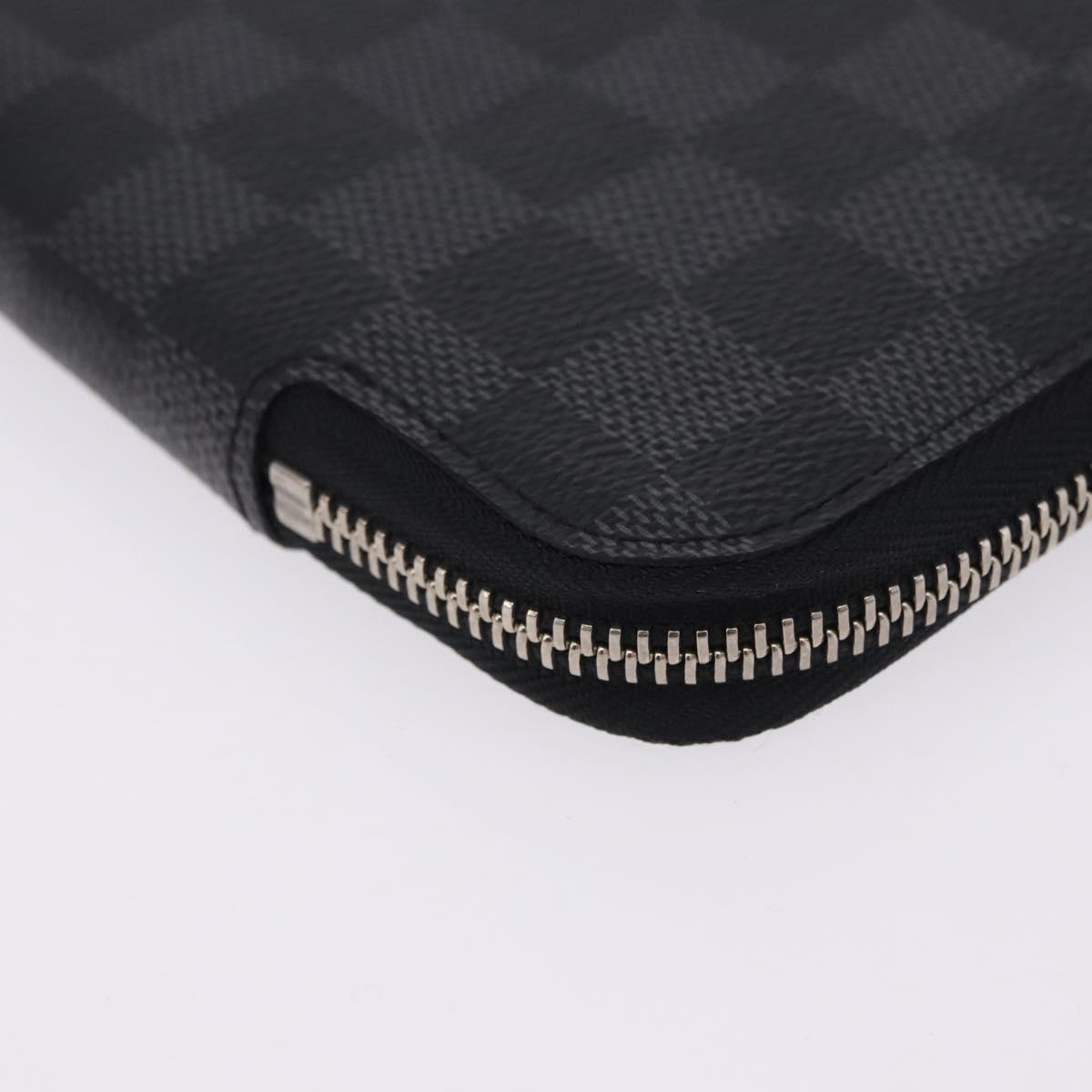 LOUIS VUITTON Damier Grafitte Document Case Portefeuille Braza LV Auth 197312M