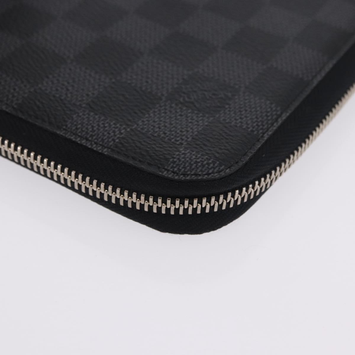 LOUIS VUITTON Damier Grafitte Document Case Portefeuille Braza LV Auth 197312M