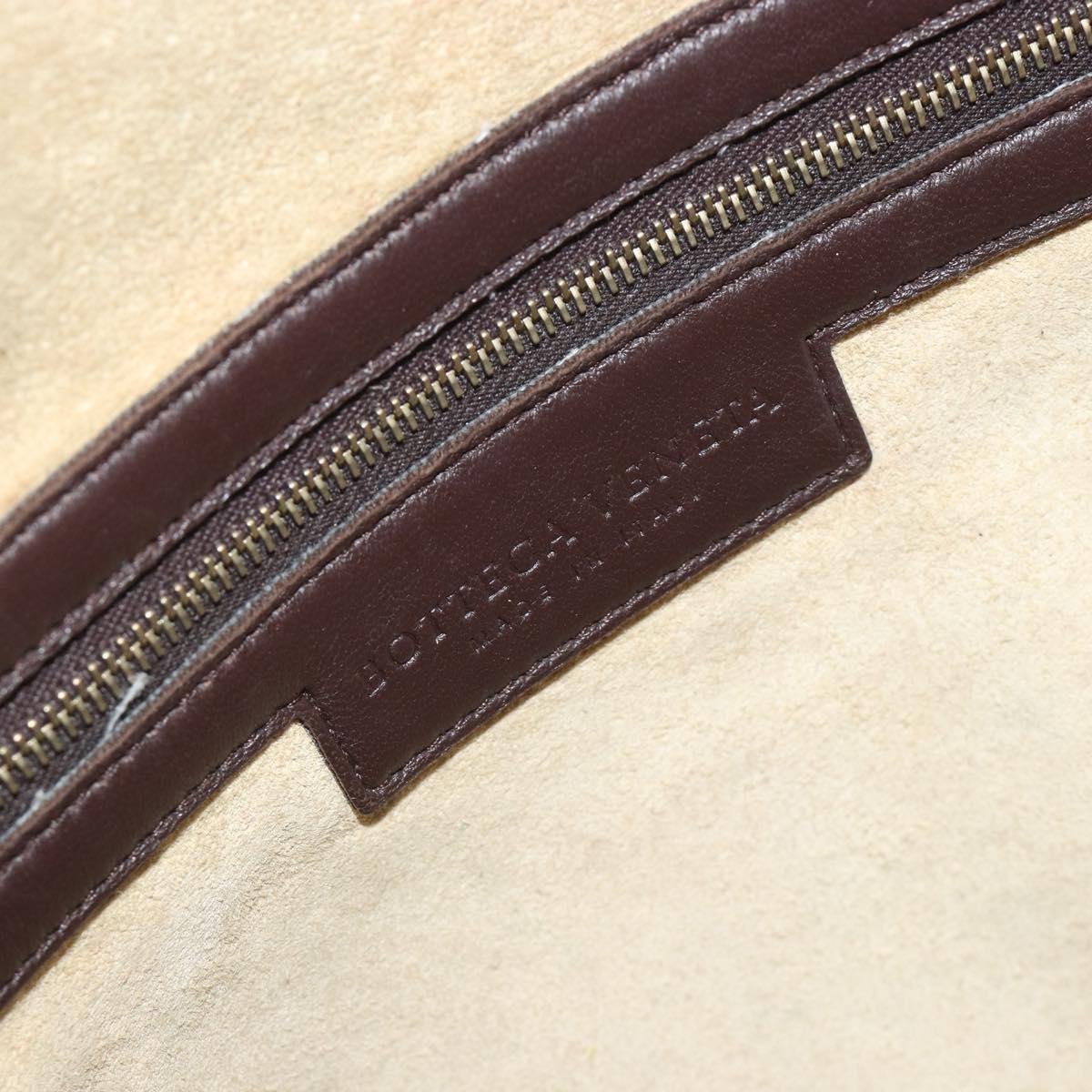 BOTTEGA VENETA INTRECCIATO Shoulder Bag Leather Brown 115653 Auth 197337V