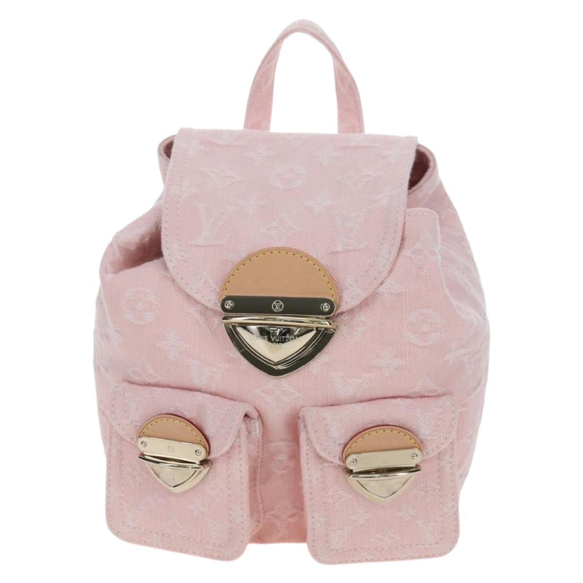 LOUIS VUITTON Monogram Denim Venice Backpack Pink M13031 LV Auth 197345SM
