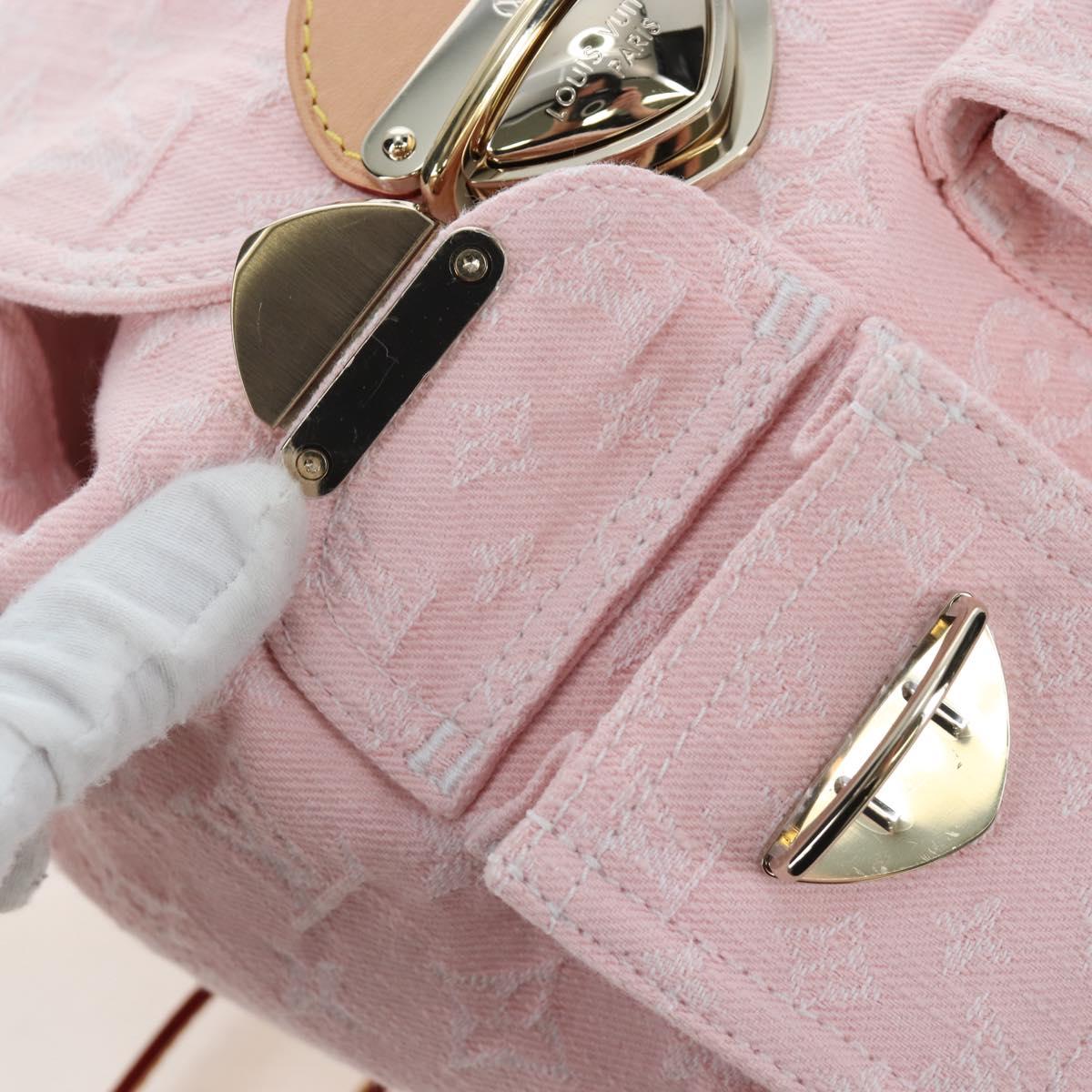 LOUIS VUITTON Monogram Denim Venice Backpack Pink M13031 LV Auth 197345SM