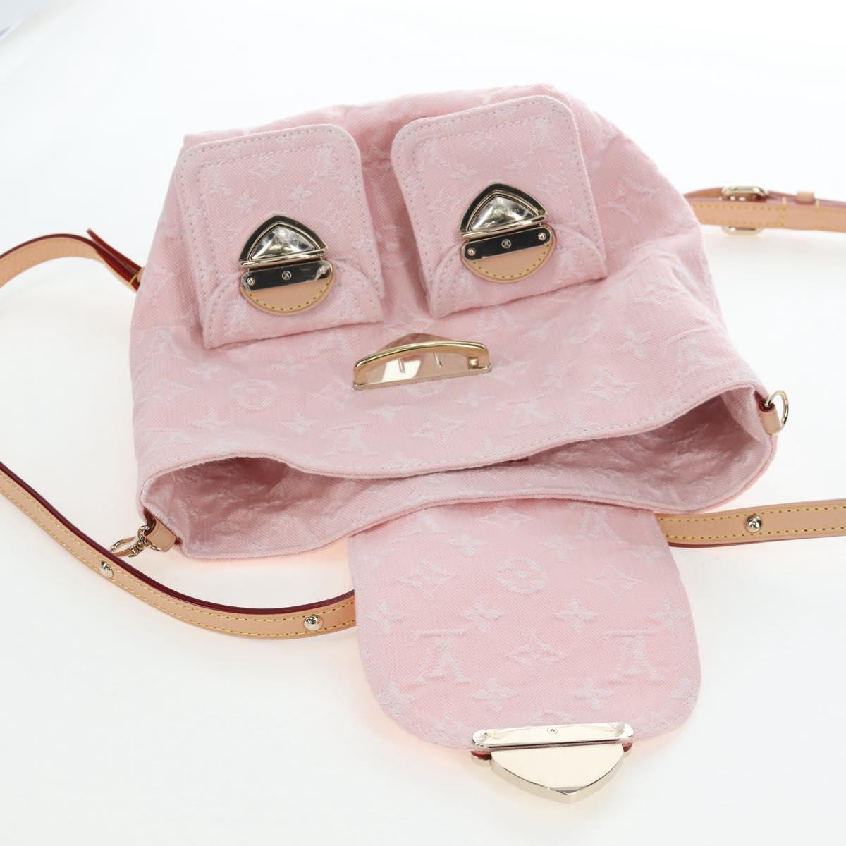LOUIS VUITTON Monogram Denim Venice Backpack Pink M13031 LV Auth 197345SM