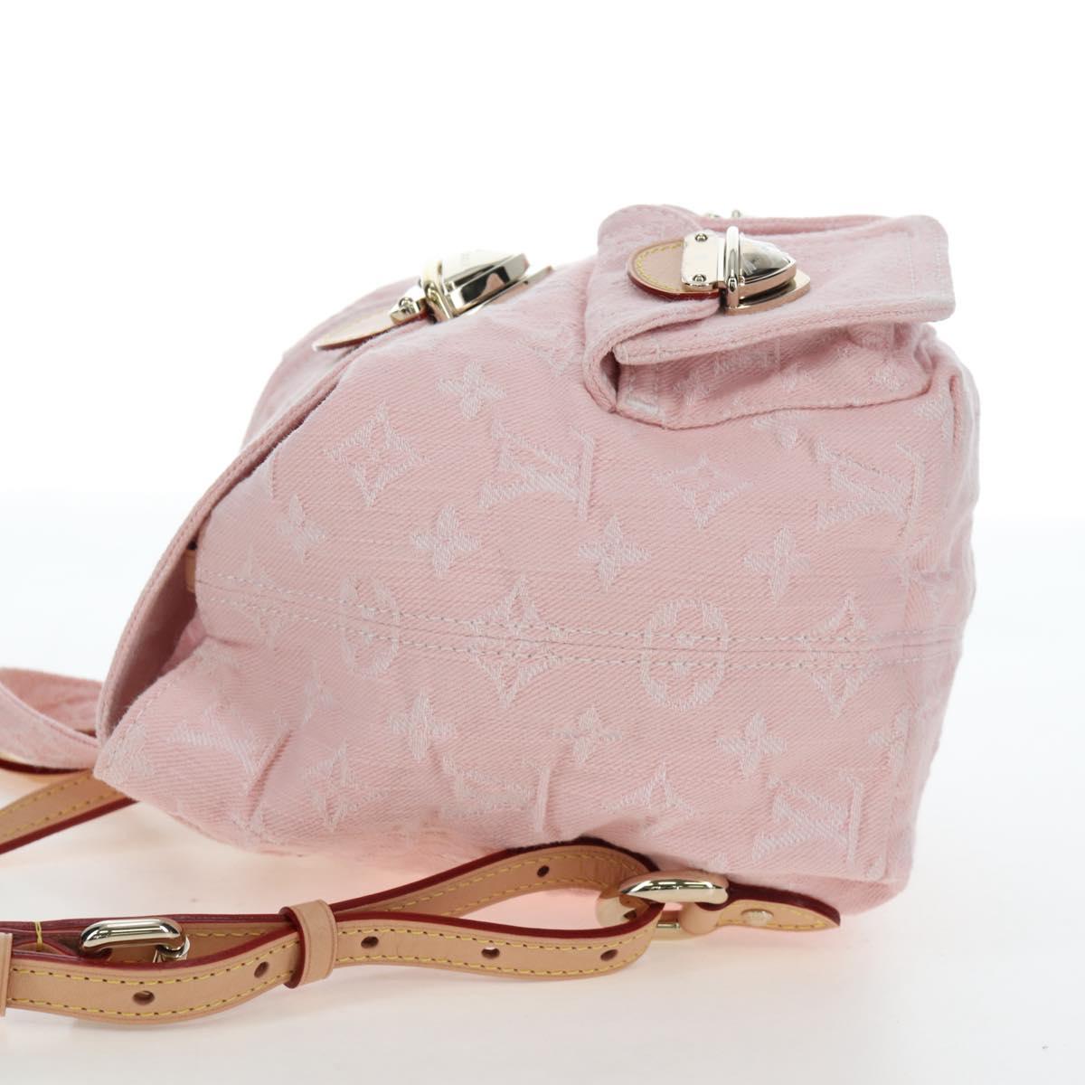 LOUIS VUITTON Monogram Denim Venice Backpack Pink M13031 LV Auth 197345SM