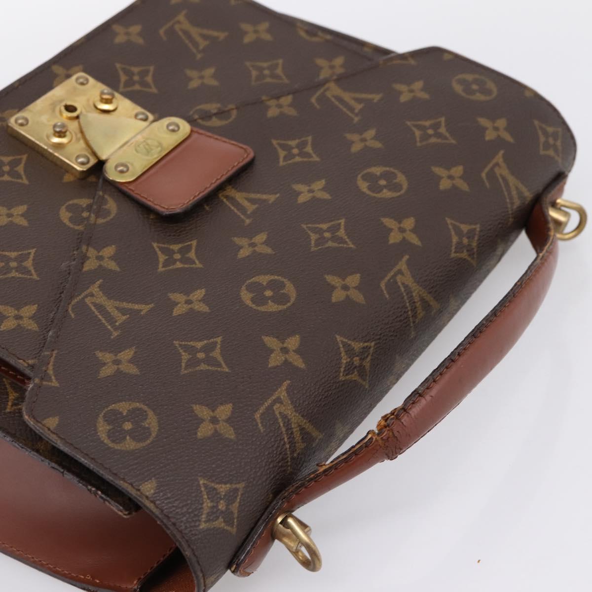 LOUIS VUITTON Monogram Monceau 28 Hand Bag M51185 LV Auth 197441