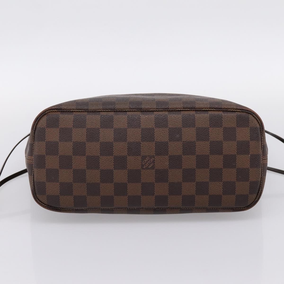 LOUIS VUITTON Damier Ebene Neverfull PM Tote Bag N51109 LV Auth 197447