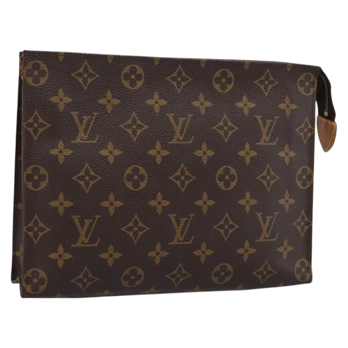 LOUIS VUITTON Monogram Poche Toilette 26 Pouch M47542 LV Auth 197449