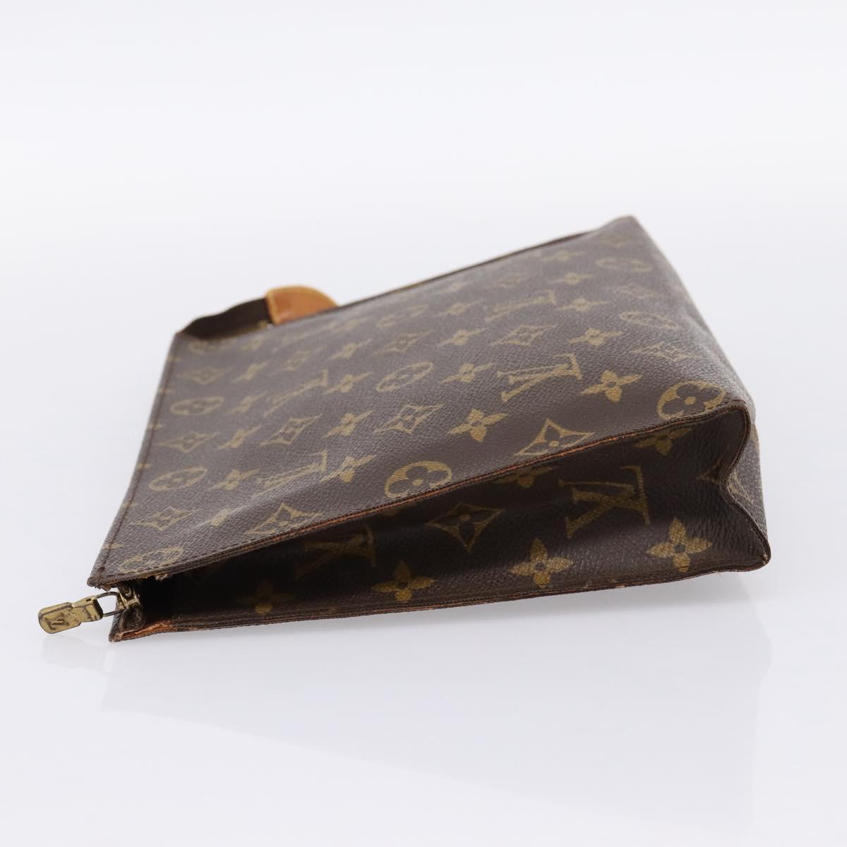 LOUIS VUITTON Monogram Poche Toilette 26 Pouch M47542 LV Auth 197449