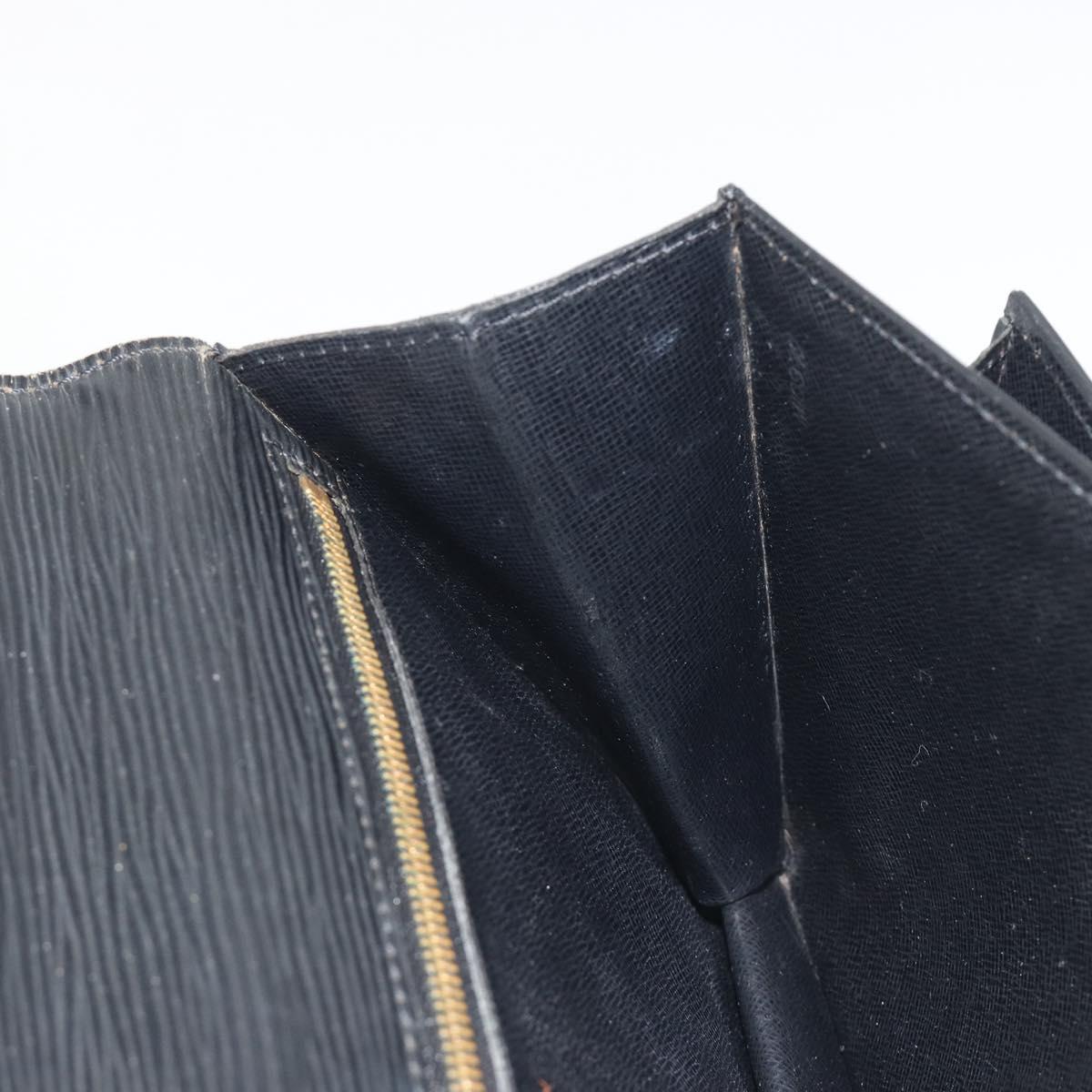 LOUIS VUITTON Epi Serie Dragonne Clutch Bag Black Noir M52612 LV Auth 197453