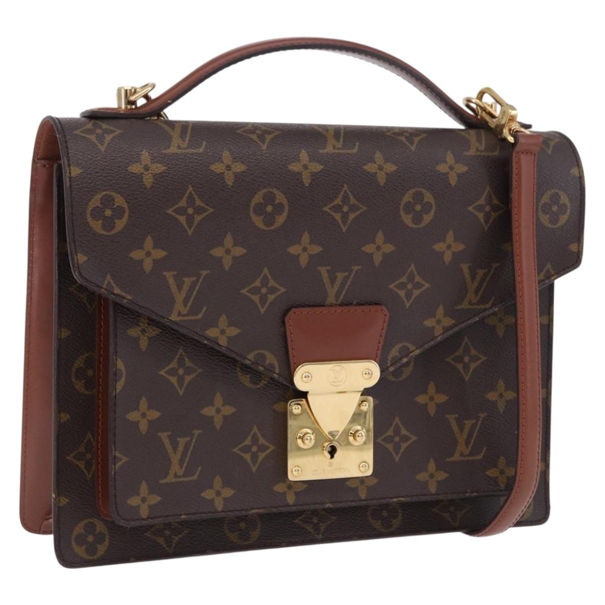 LOUIS VUITTON Monogram Monceau28 Hand Bag M51185 LV Auth 197459A