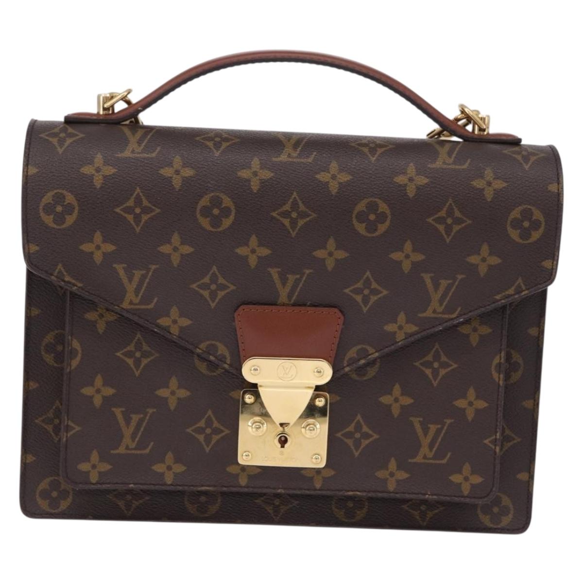 LOUIS VUITTON Monogram Monceau28 Hand Bag M51185 LV Auth 197459A