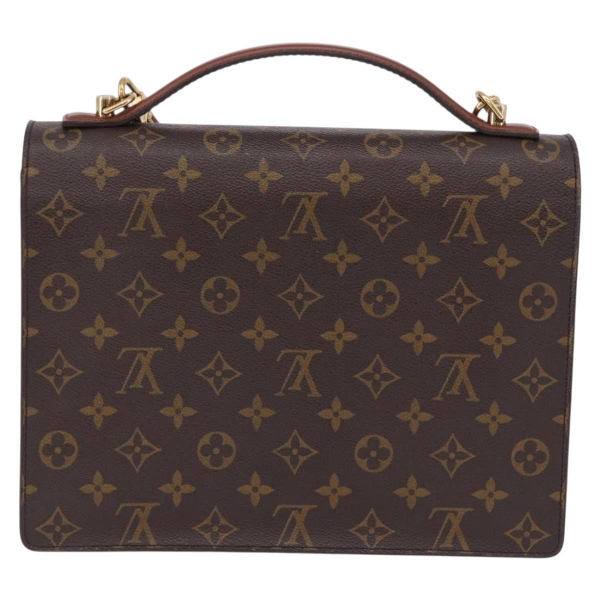 LOUIS VUITTON Monogram Monceau28 Hand Bag M51185 LV Auth 197459A