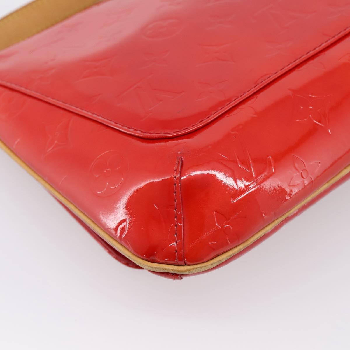 LOUIS VUITTON Monogram Vernis Thompson Street Bag Red Rouge M91094 Auth 197460