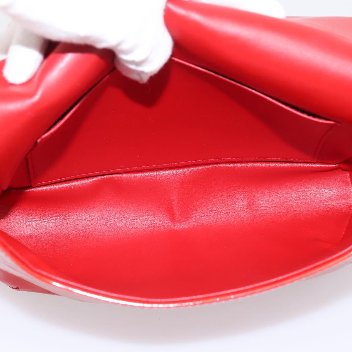 LOUIS VUITTON Monogram Vernis Thompson Street Bag Red Rouge M91094 Auth 197460