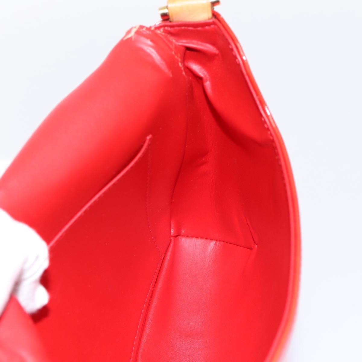 LOUIS VUITTON Monogram Vernis Thompson Street Bag Red Rouge M91094 Auth 197460