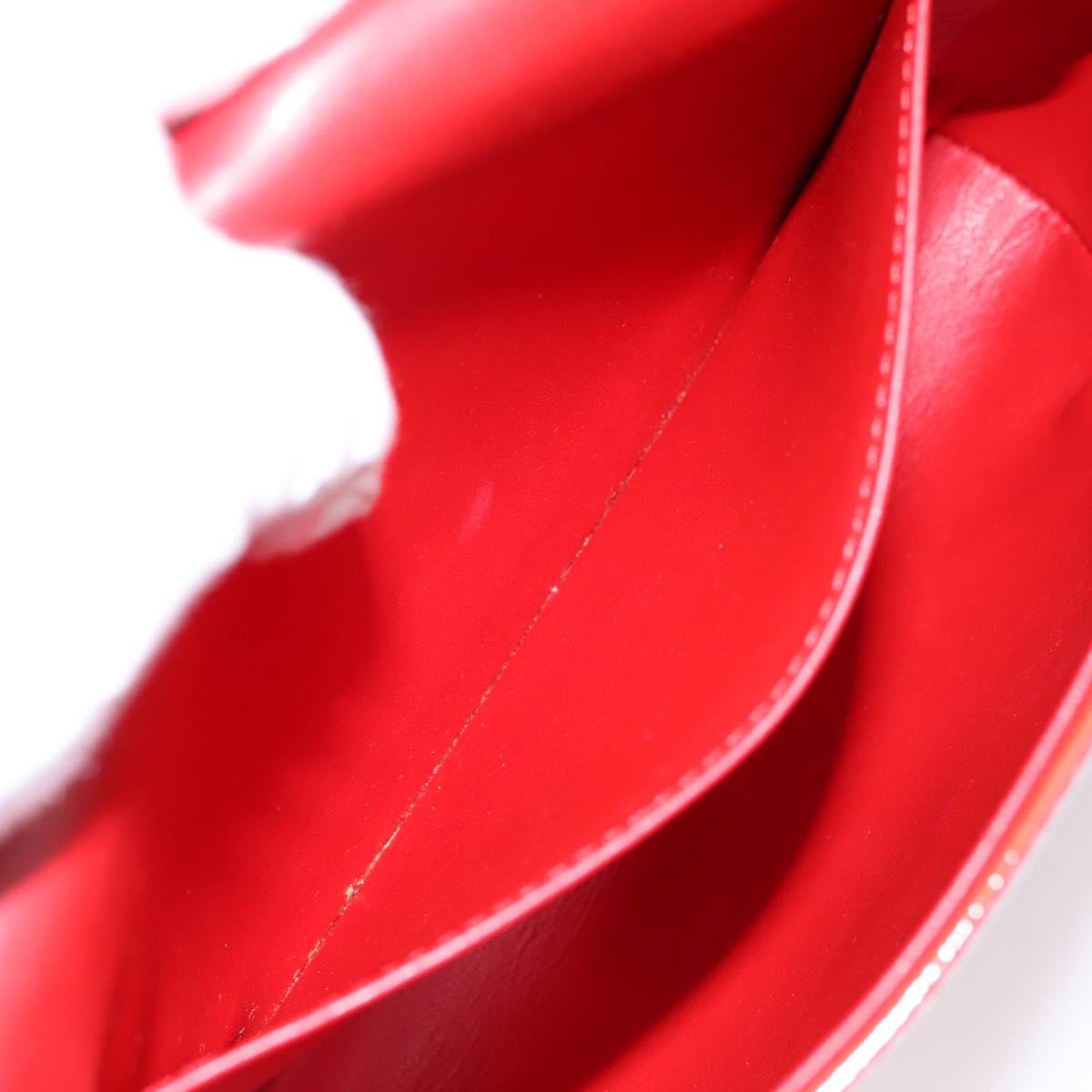 LOUIS VUITTON Monogram Vernis Thompson Street Bag Red Rouge M91094 Auth 197460