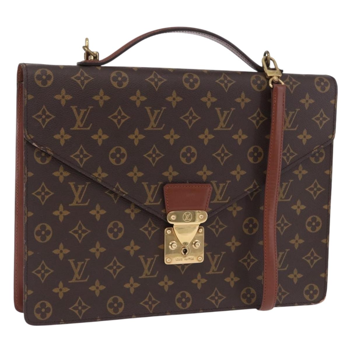 LOUIS VUITTON Monogram Porte Documents Bandouliere Bag M53338 LV Auth 197463A