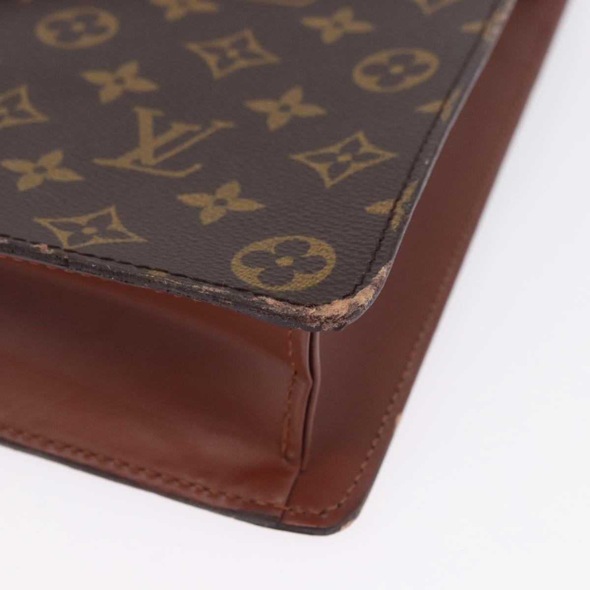 LOUIS VUITTON Monogram Porte Documents Bandouliere Bag M53338 LV Auth 197463A