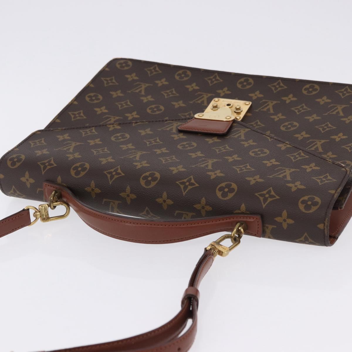 LOUIS VUITTON Monogram Porte Documents Bandouliere Bag M53338 LV Auth 197463A
