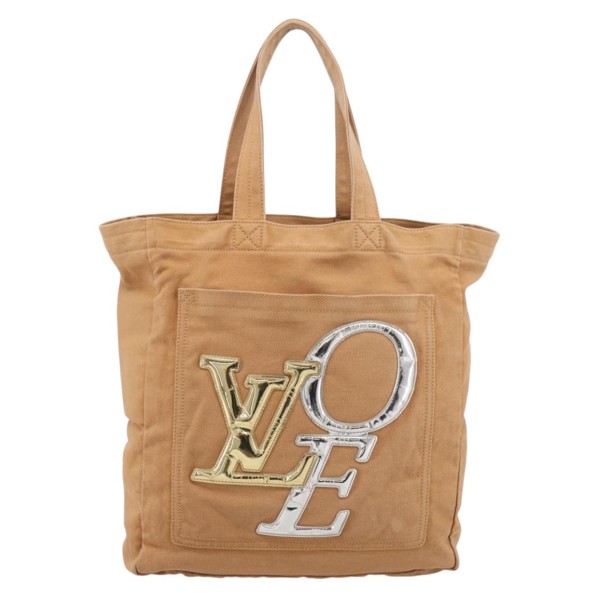LOUIS VUITTON That's Love MM Tote Bag Canvas Brown M95466 LV Auth 197465A