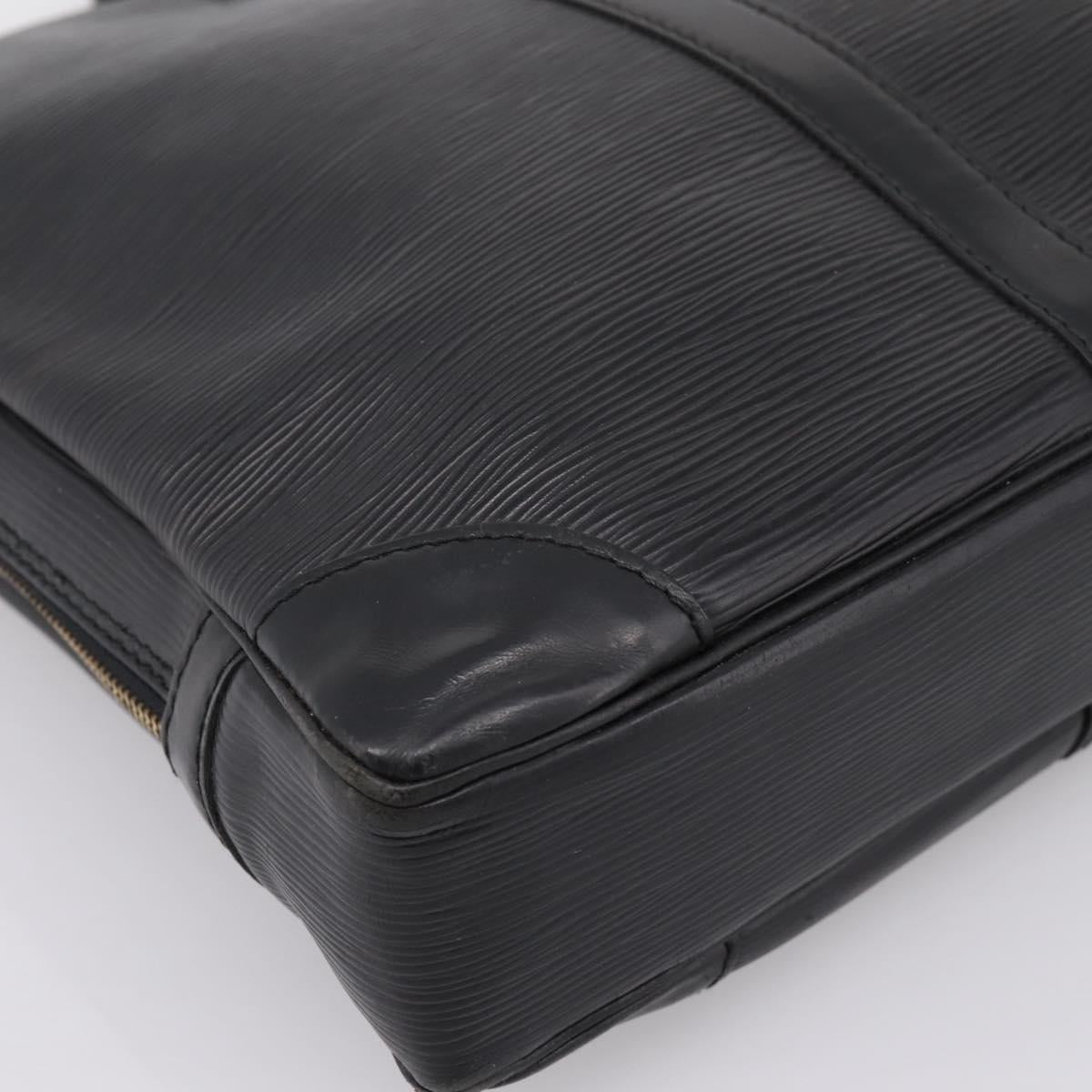 LOUIS VUITTON Epi Porte Documents Voyage Business Bag Black M40321 Auth 197474