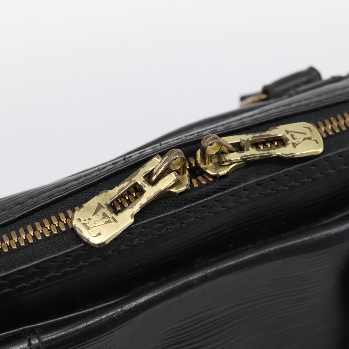LOUIS VUITTON Epi Porte Documents Voyage Business Bag Black M40321 Auth 197474