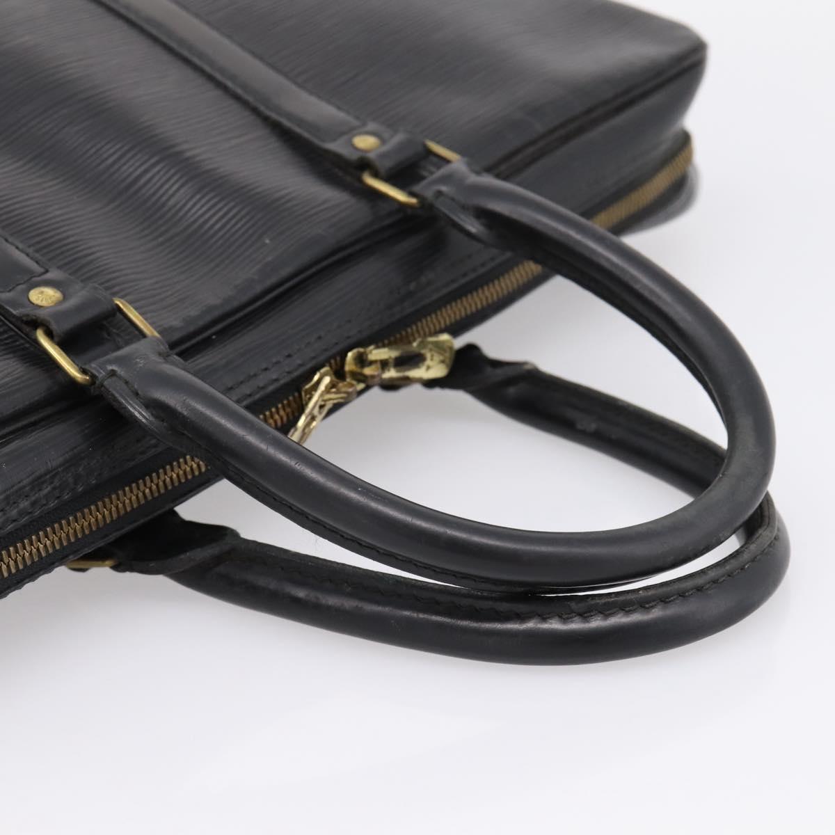 LOUIS VUITTON Epi Porte Documents Voyage Business Bag Black M40321 Auth 197474