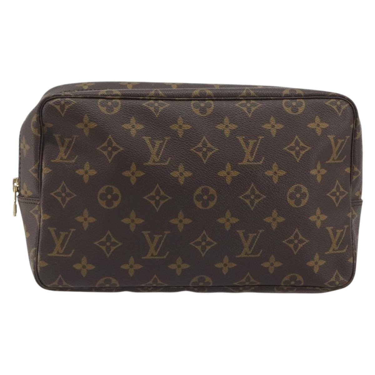 LOUIS VUITTON Monogram Trousse Toilette 28 Clutch Bag M47522 LV Auth 197478A
