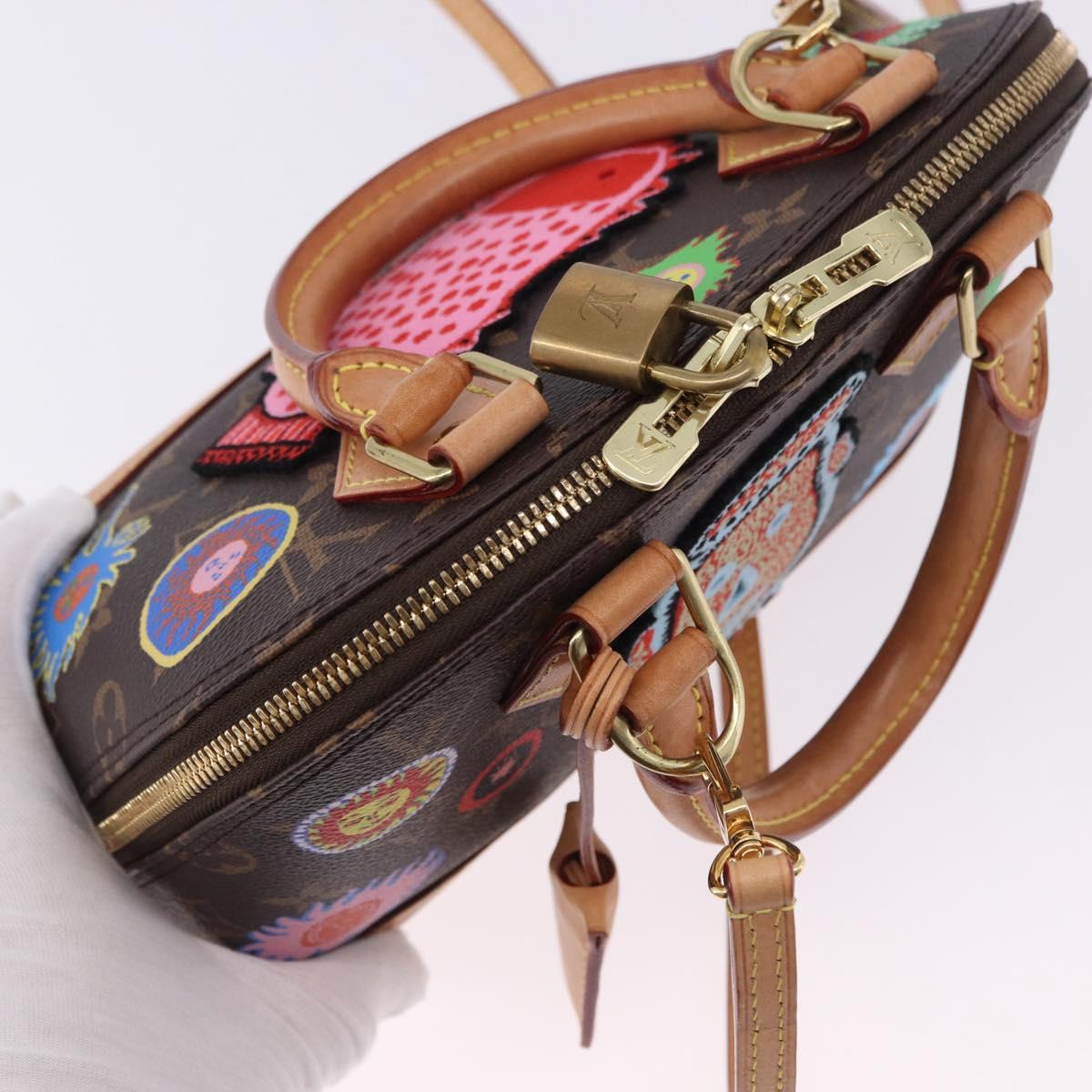 LOUIS VUITTON Monogram Yayoi Kusama Face Alma BB Bag 2way M46428 Auth 197481SAM